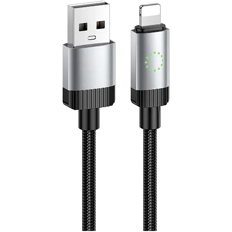 Кабель HOCO X117 Star USB-A to Lightning 1м Black