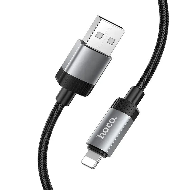 Кабель HOCO X117 Star USB-A to Lightning 1м Black