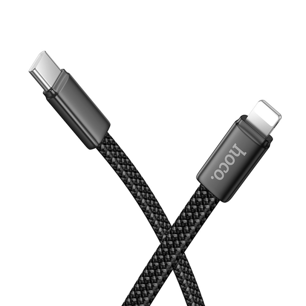 Кабель HOCO X125 Exceso Type-C to Lightning 1м Black