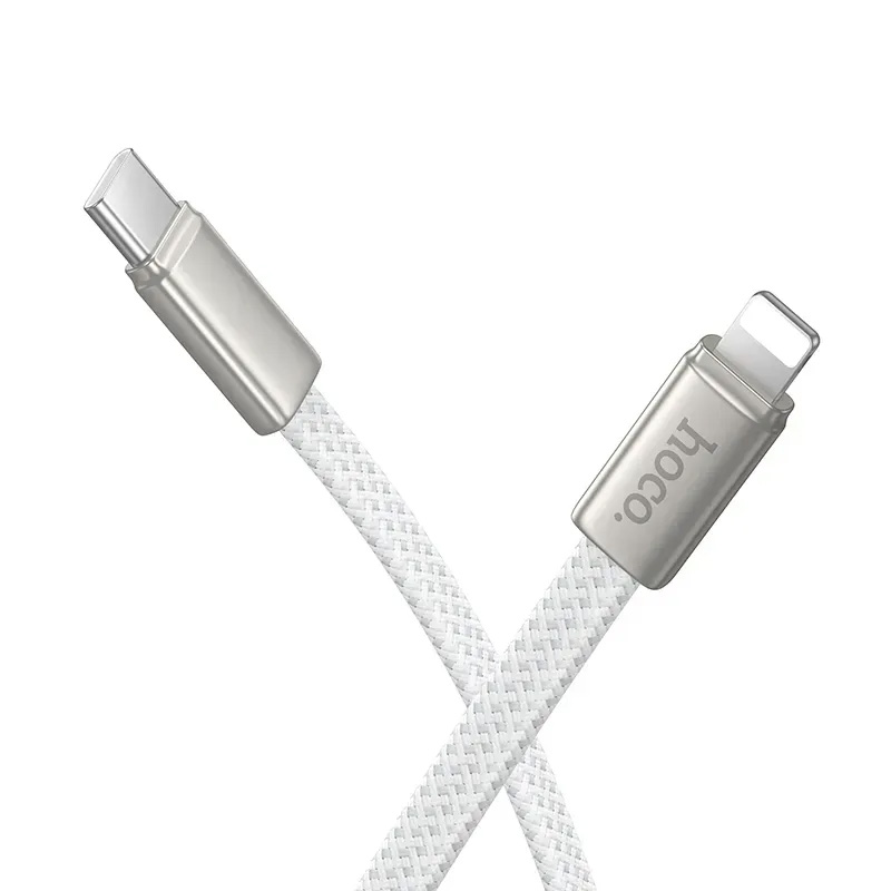 Кабель HOCO X125 Exceso Type-C to Lightning 1м White