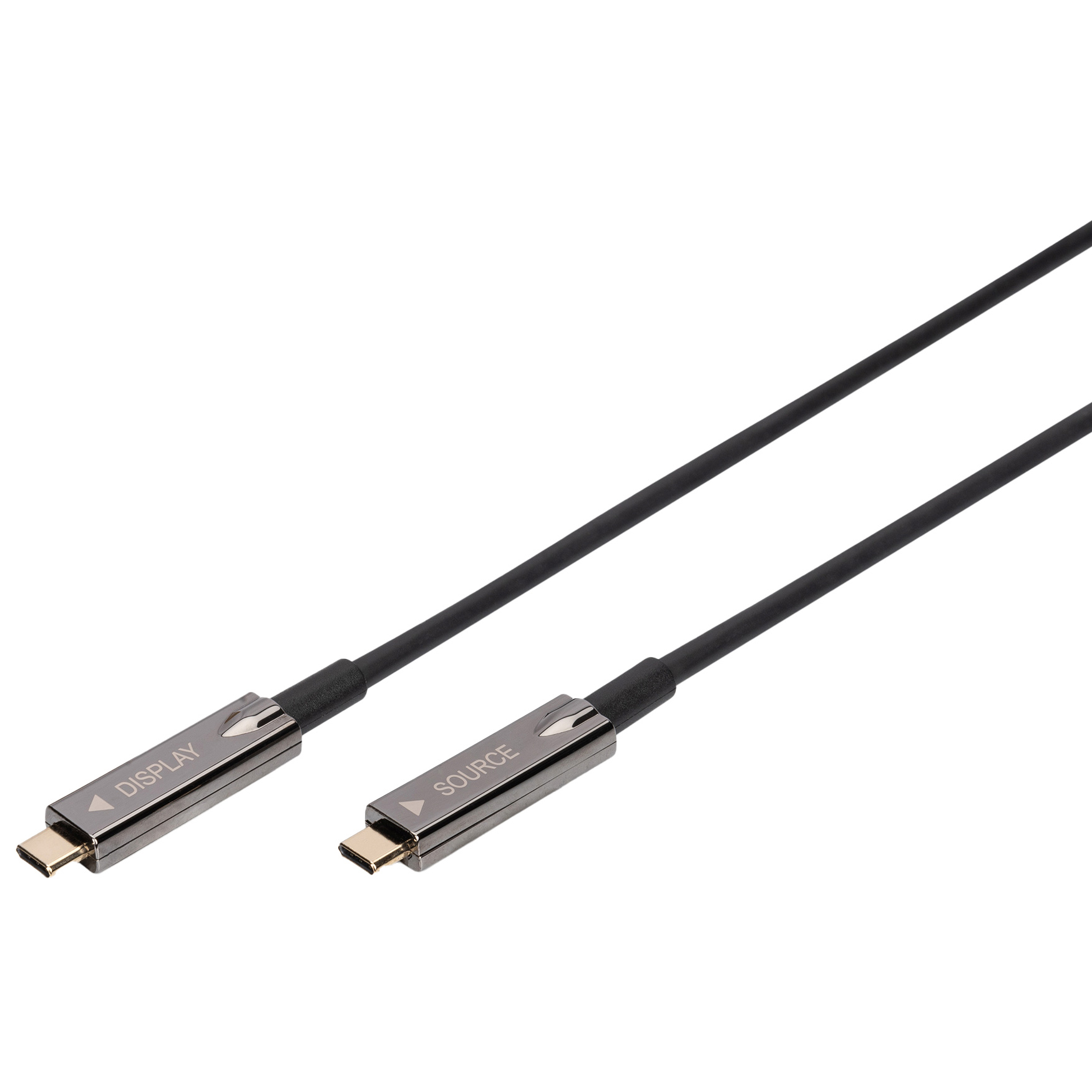 Кабель оптичний (AOC) DIGITUS UHD 4K/60 Hz AV Connection USB-C 15м Black (AK-330160-150-S)