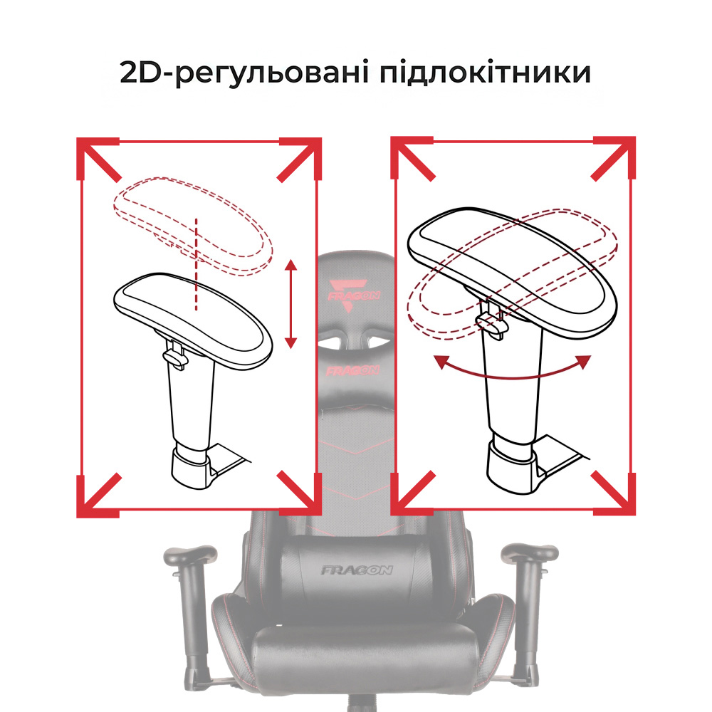 Кресло геймерское FragON 2X Black (FRGN_2X_R2_BLACK)