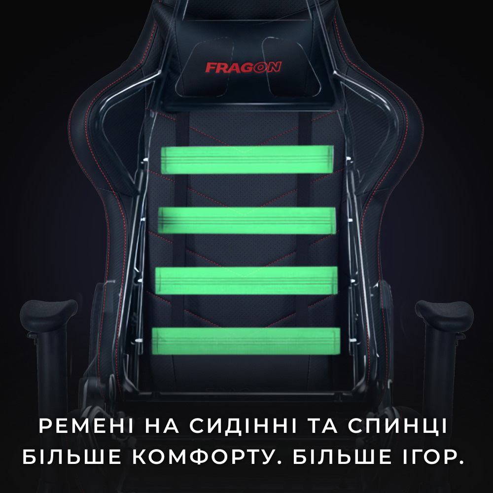 Кресло геймерское FragON 2X Black (FRGN_2X_R2_BLACK)