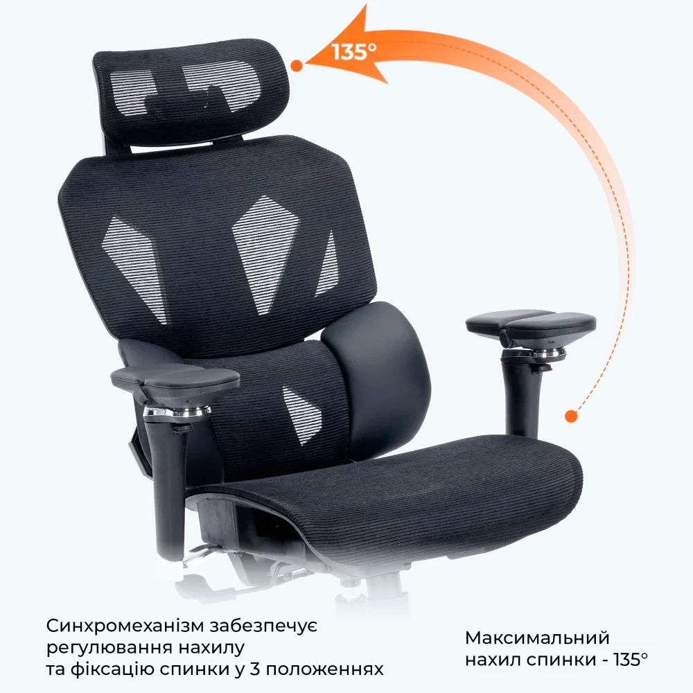 Кресло геймерское GAMEPRO GC820MB Black