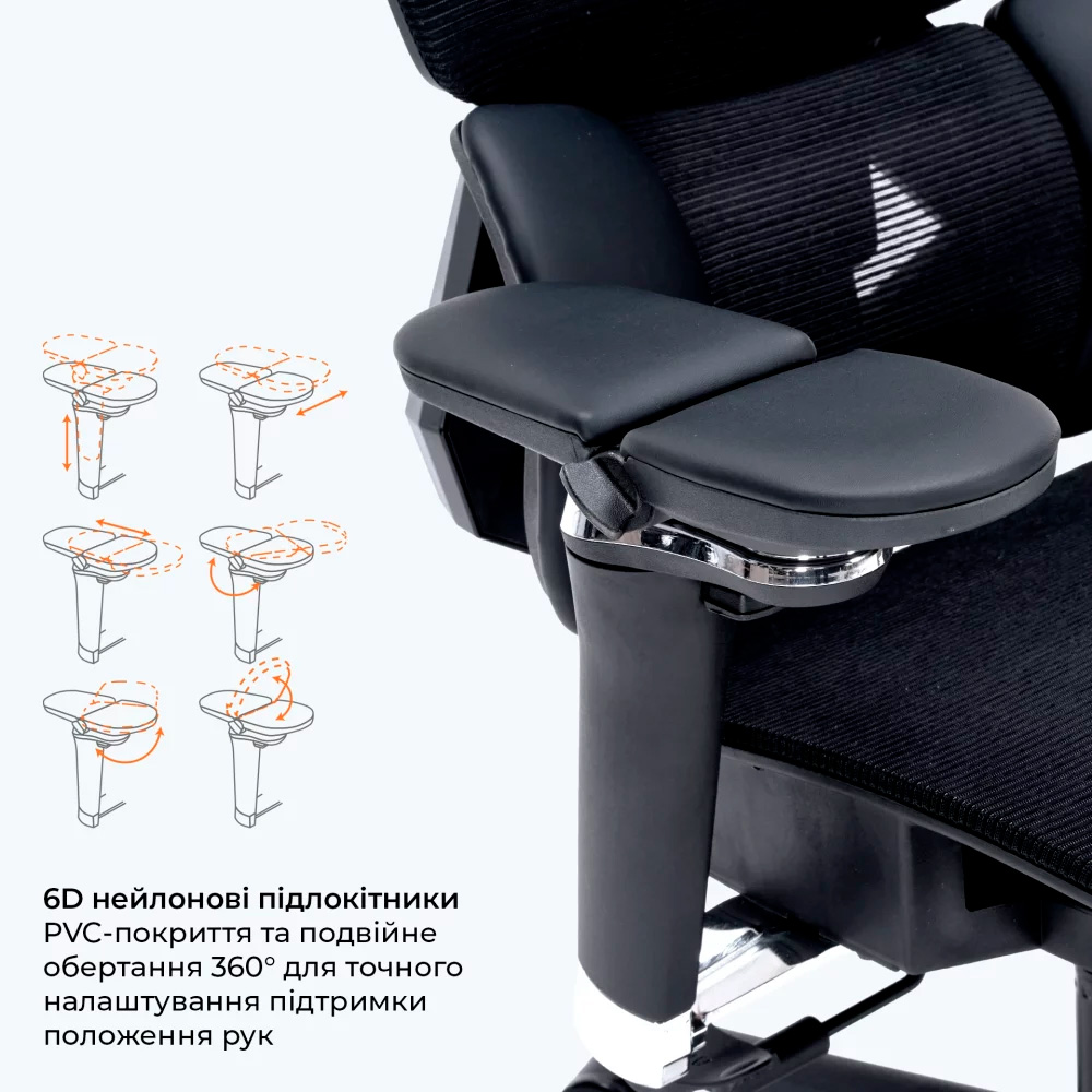 Кресло геймерское GAMEPRO GC820MB Black