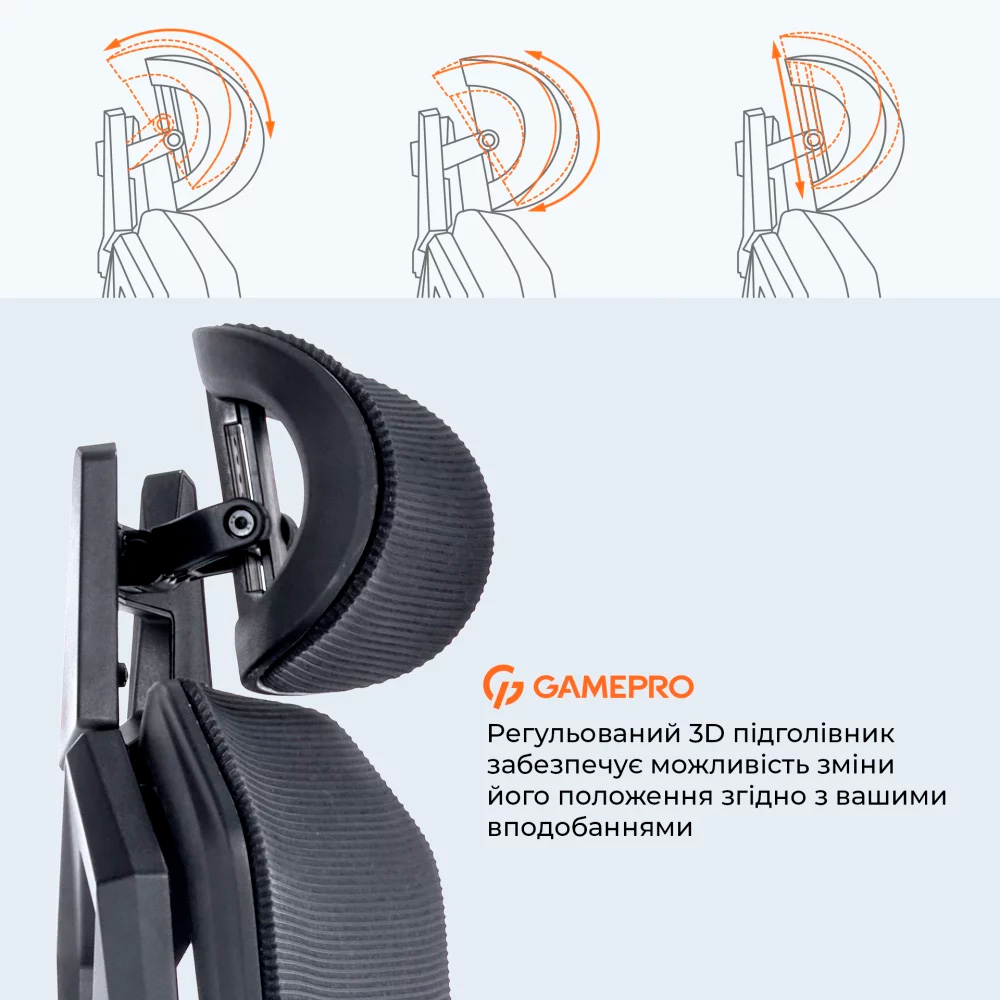 Кресло геймерское GAMEPRO GC820MB Black