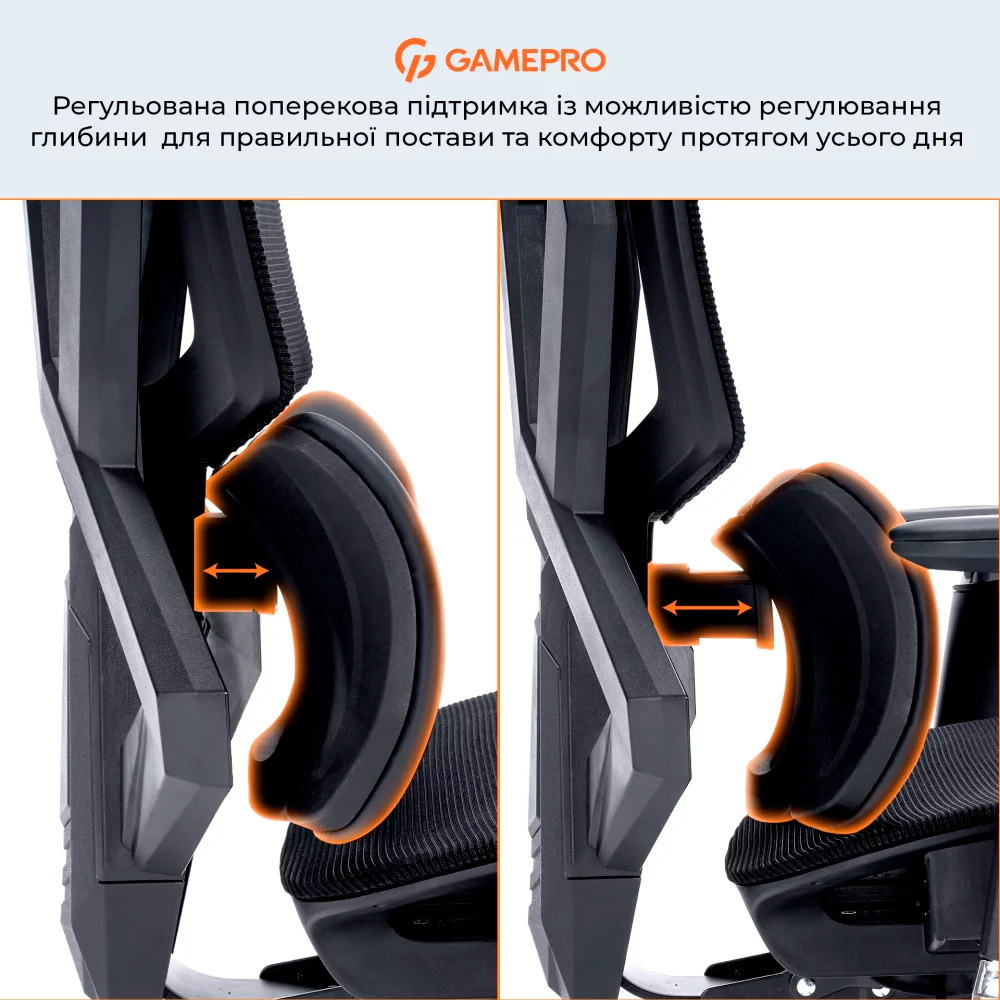 Кресло геймерское GAMEPRO GC820MB Black