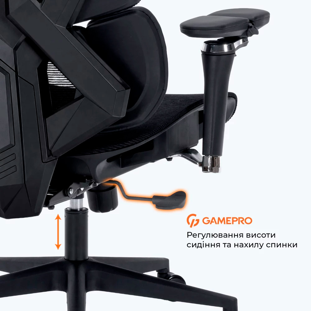 Кресло геймерское GAMEPRO GC820MB Black