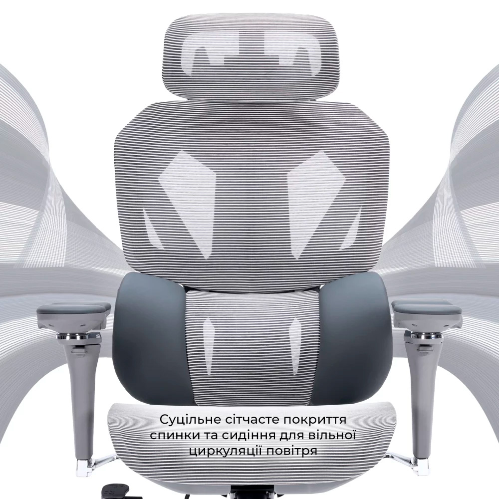 Кресло геймерское GAMEPRO GC820MG Gray