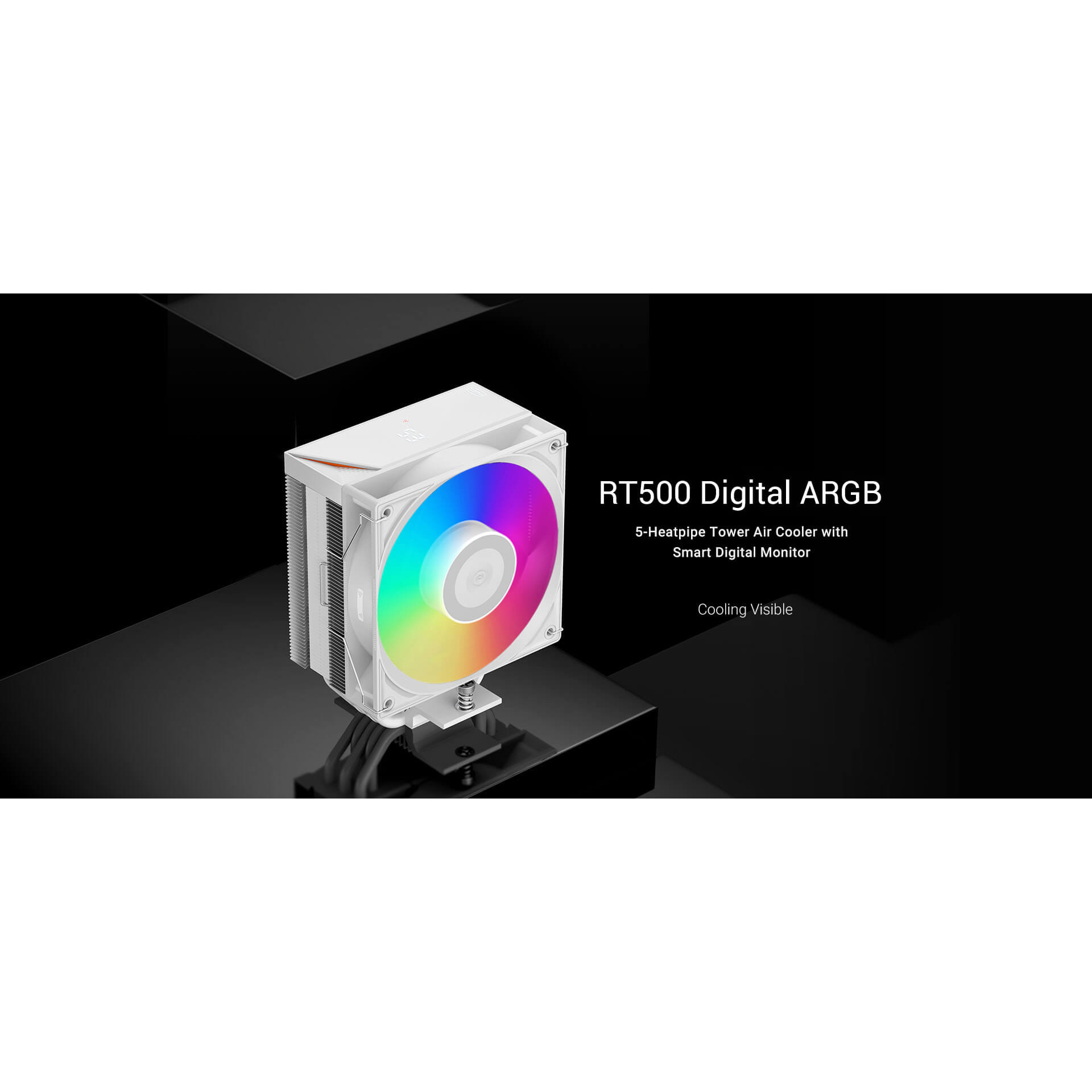Кулер для процесора PCCOOLER RT500 Digital ARGB White (RT500-WHAWYL-GL)