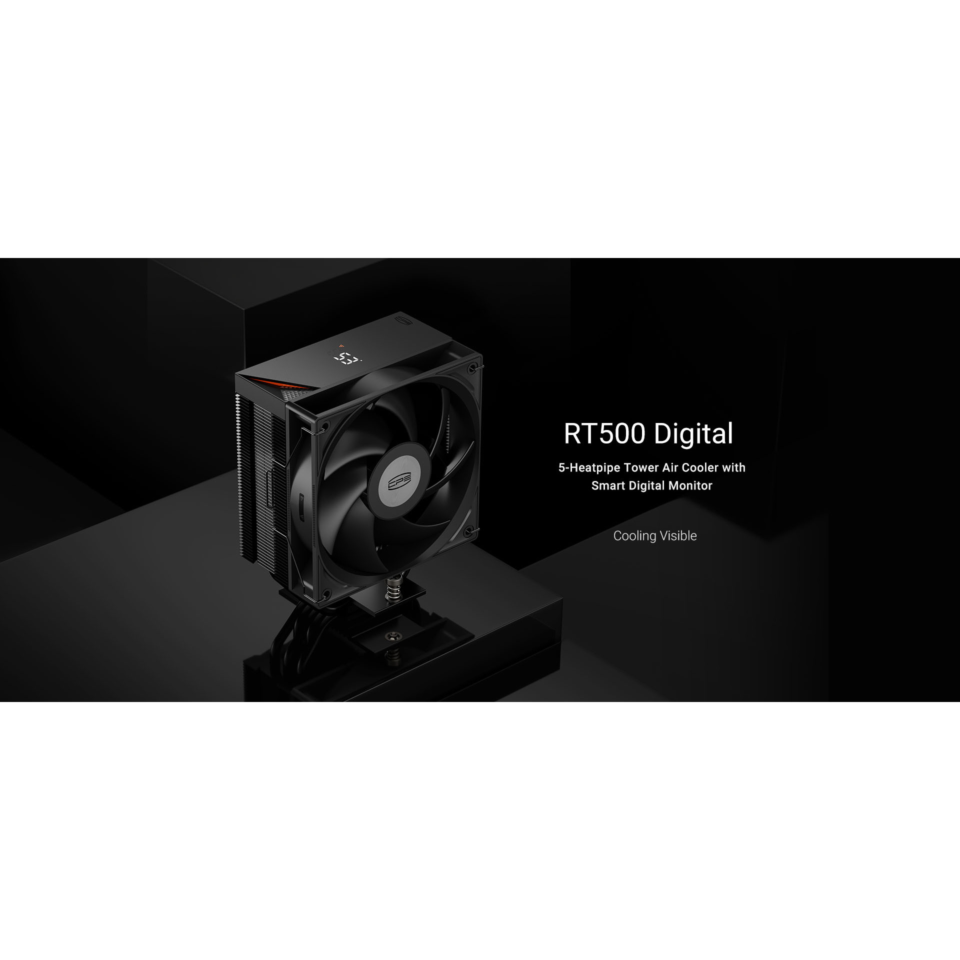 Кулер для процесора PCCOOLER RT500 Digital Black (RT500 DIGITAL BK)