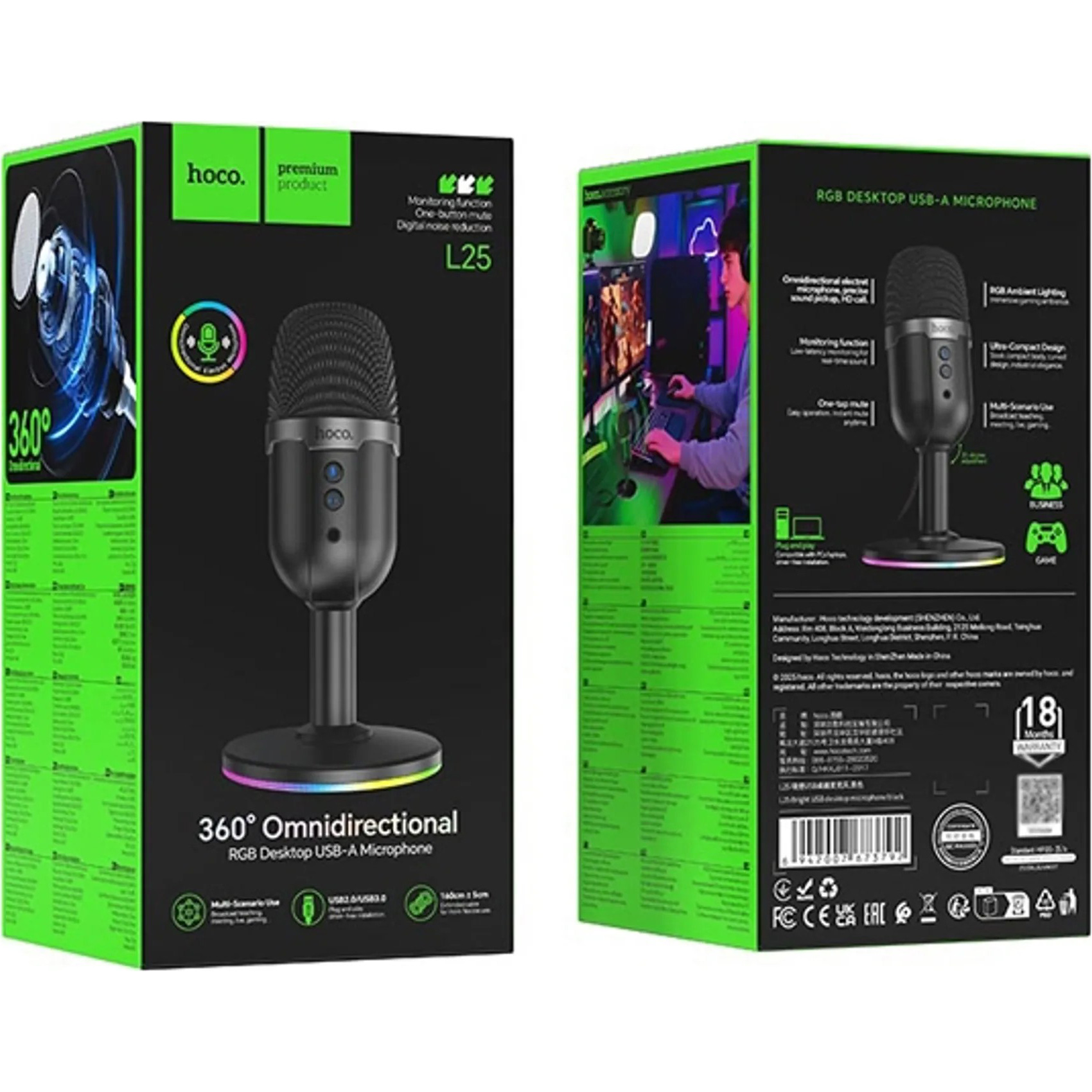 Микрофон HOCO L25 Bright