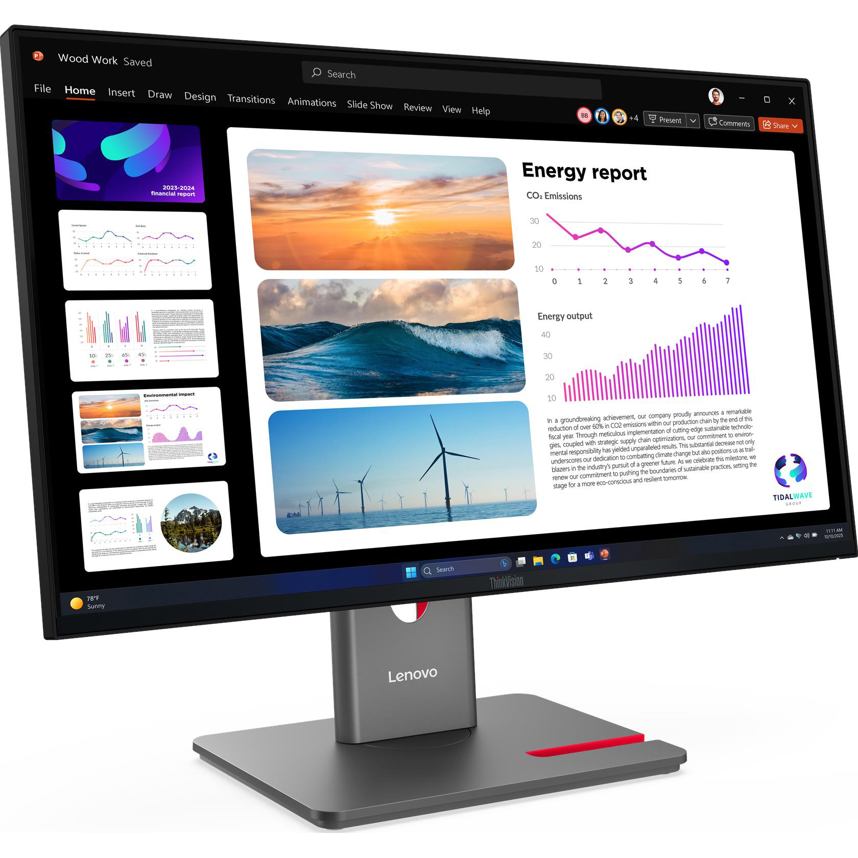 Монитор 23.8" LENOVO ThinkVision P24Q-40 (64B2GAT1UA)