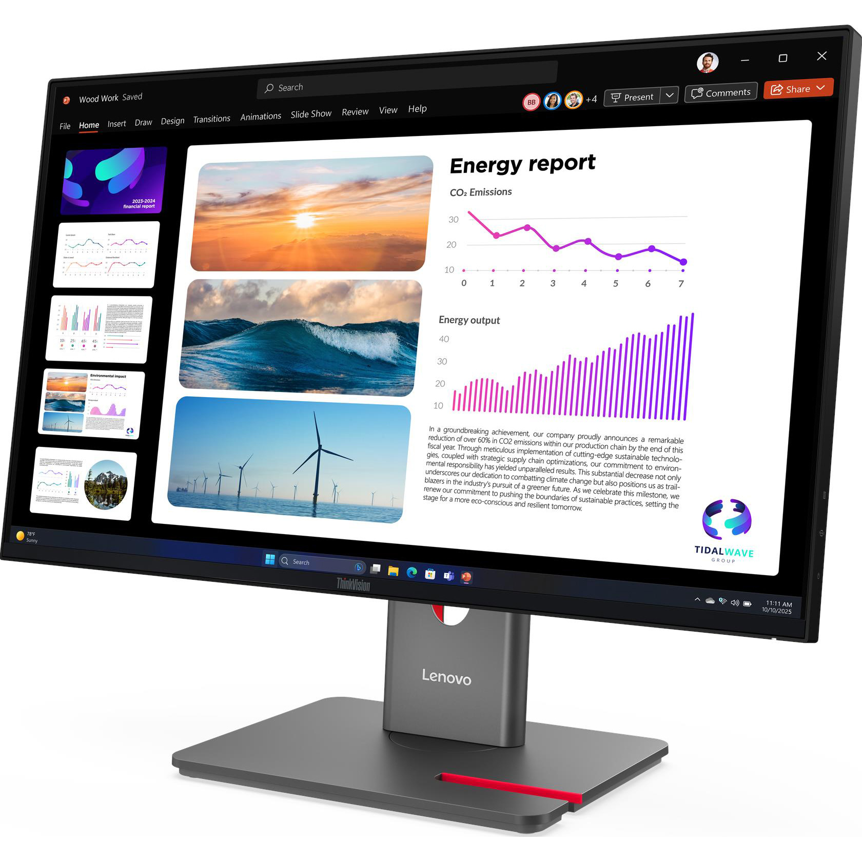 Монитор 23.8" LENOVO ThinkVision P24Q-40 (64B2GAT1UA)