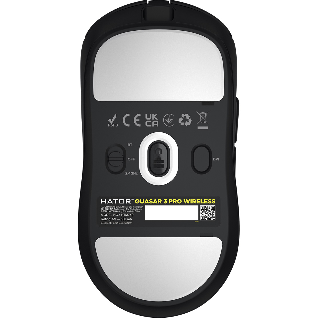Мышь игровая HATOR Quasar 3 Pro Wireless Black (HTM740)