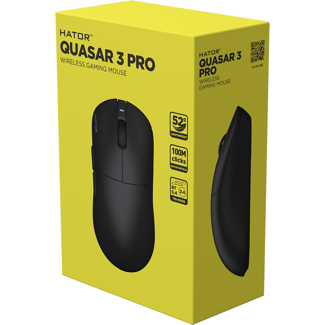 Мышь игровая HATOR Quasar 3 Pro Wireless Black (HTM740)
