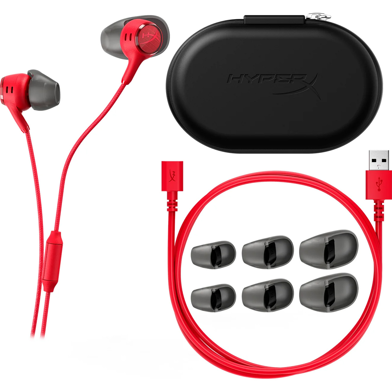 Навушники геймерскі HYPERX Cloud Earbuds III S Red (BN7S2AA)