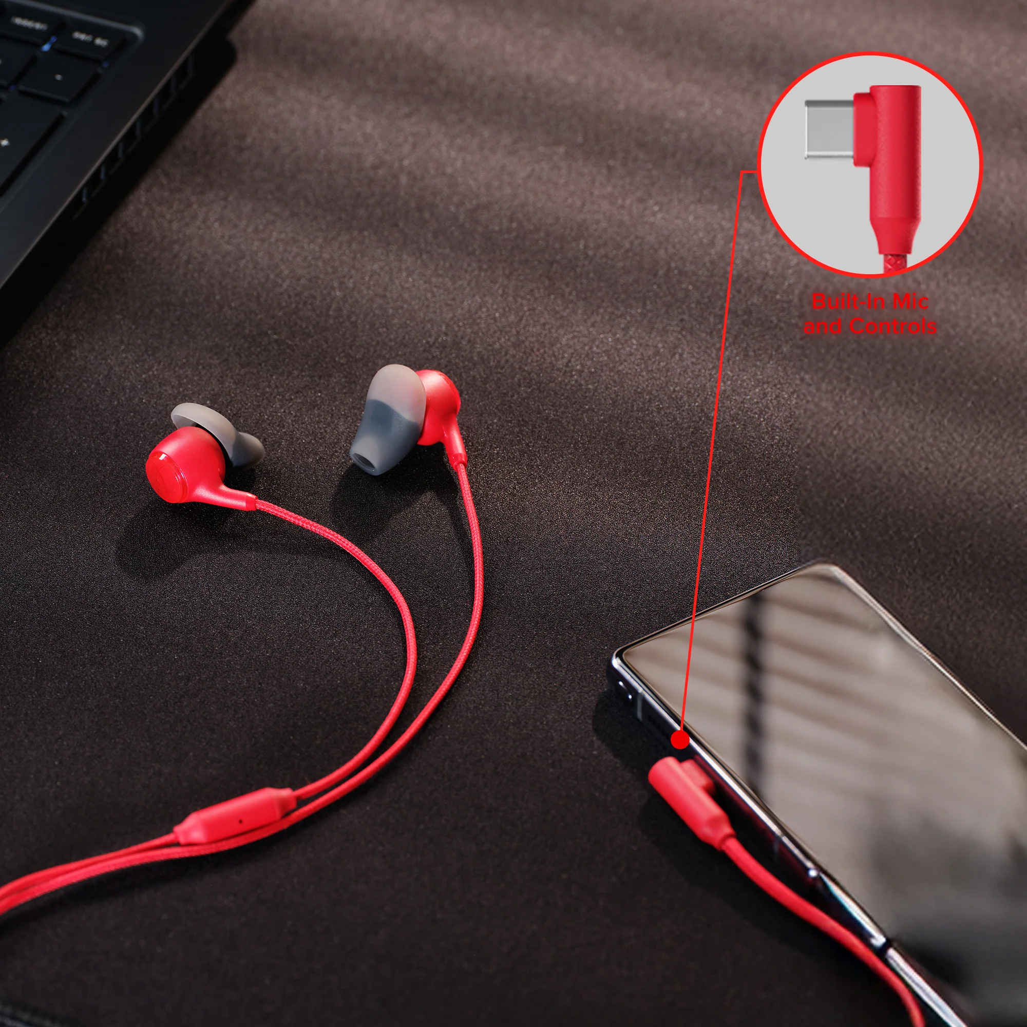 Навушники геймерскі HYPERX Cloud Earbuds III S Red (BN7S2AA)