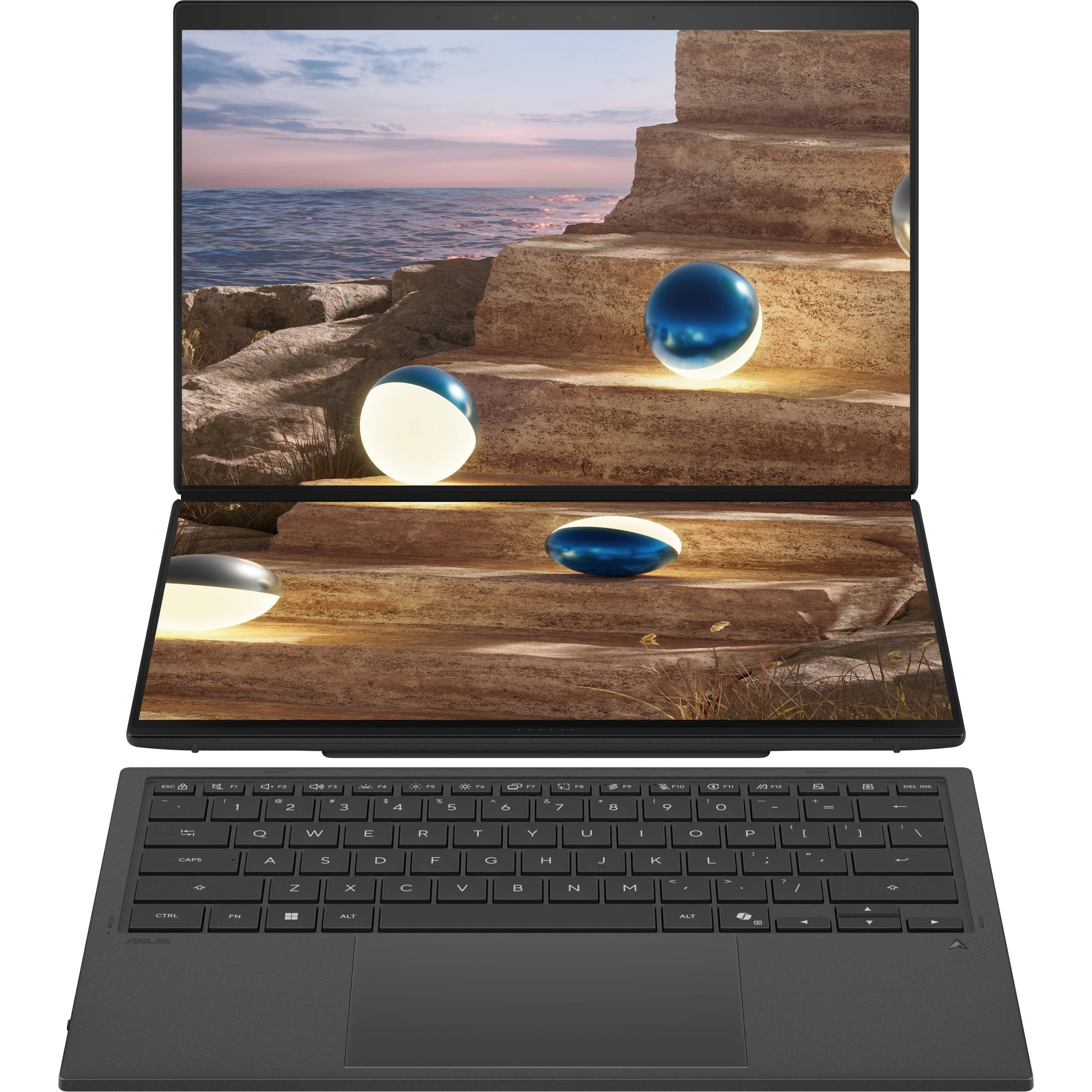 Ноутбук ASUS ZenBook Duo UX8407AA Moher Gray (UX8407AA-SN216X)