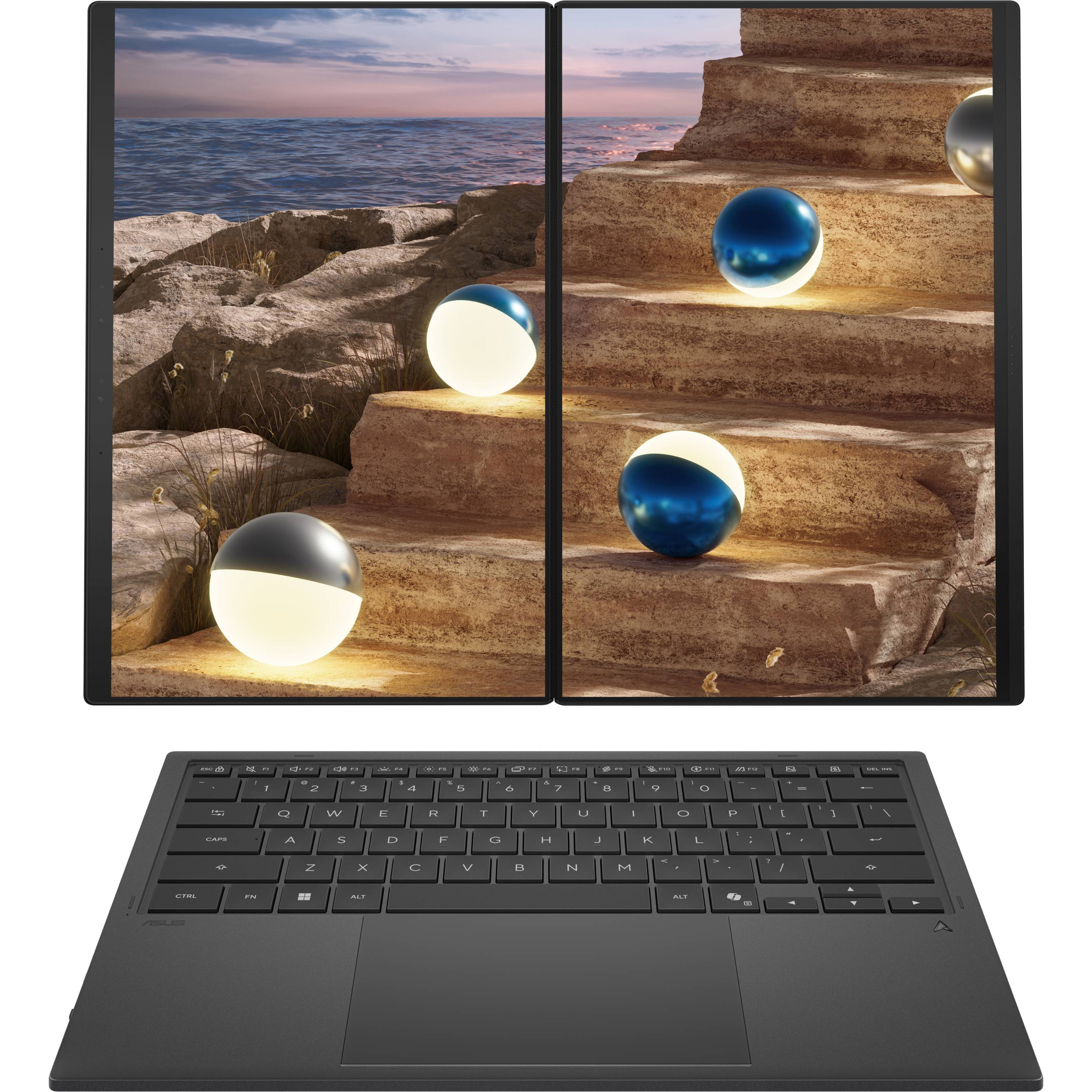 Ноутбук ASUS ZenBook Duo UX8407AA Moher Gray (UX8407AA-SN216X)