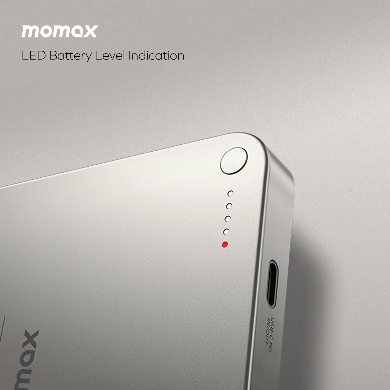 Повербанк MagSafe MOMAX Q.Mag X1 20W 10000mAh Titanium (IP117AE)
