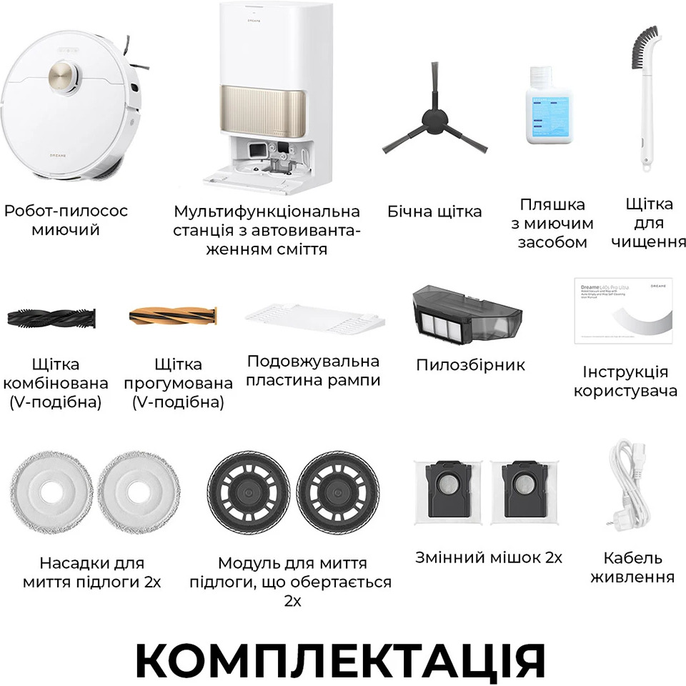 Робот-пылесос DREAME Bot L50s Pro Ultra White (RLL88HE-WH)