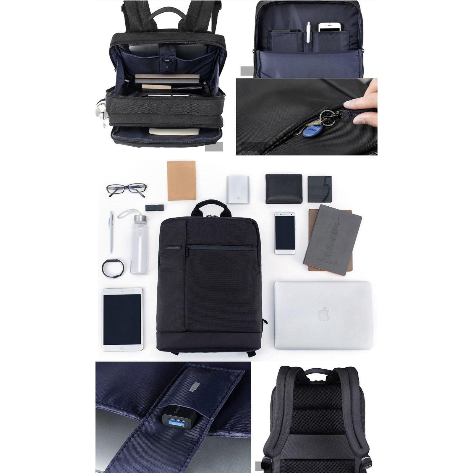 Рюкзак XIAOMI 90FUN Classic Business Backpack Dark Gray