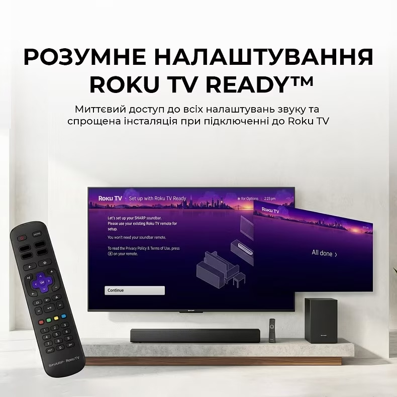 Саундбар с беспроводным сабвуфером SHARP HT-SBW320