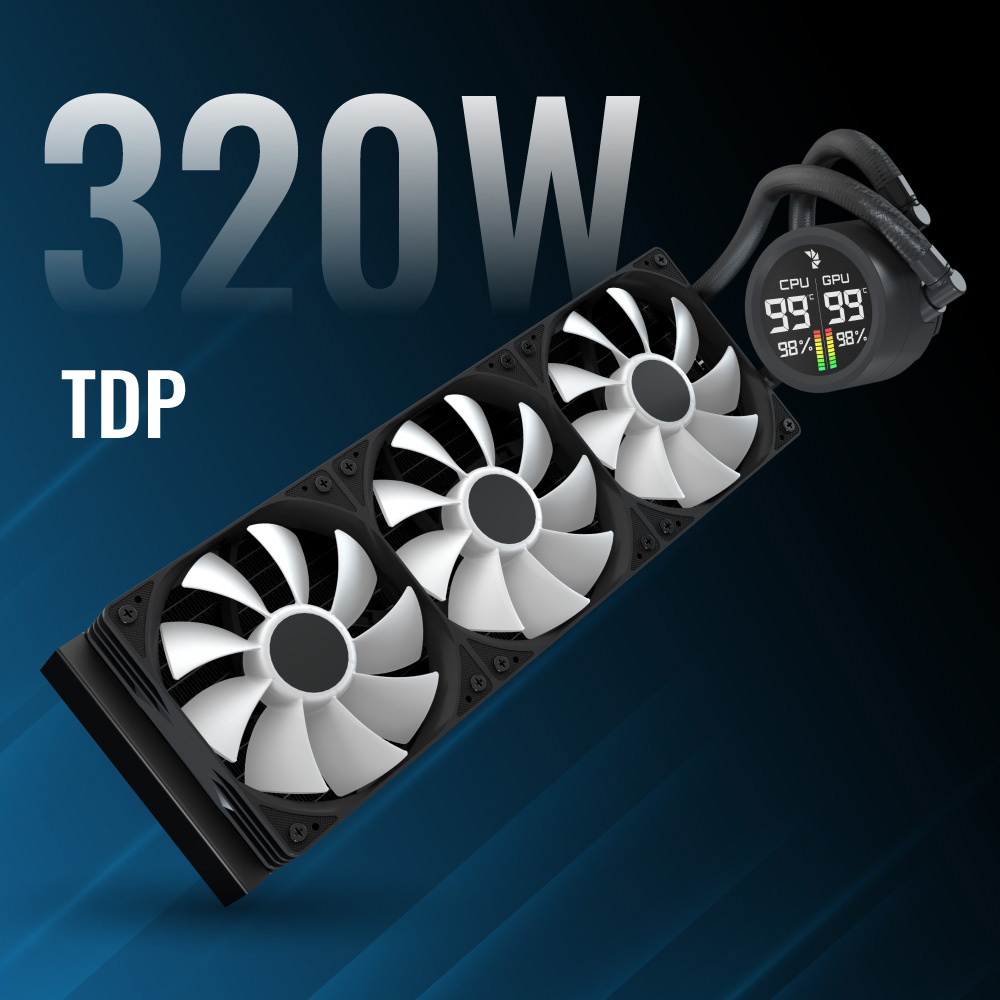 Система водяного охлаждения AEROCOOL Abyss L360R Digi Black (ACLA-AD36117.11)
