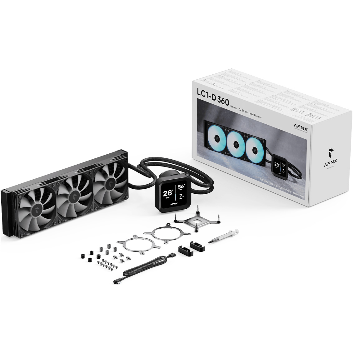 Система водяного охлаждения APNX LC1-D 360 Black