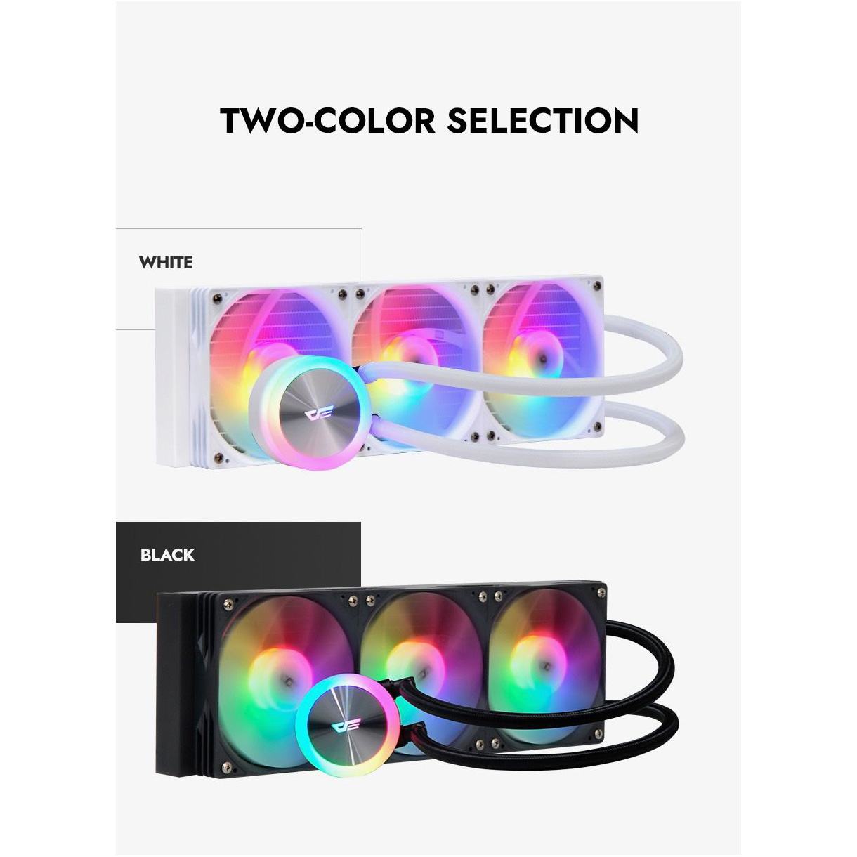 Система водяного охлаждения DARKFLASH Aquaglow DG360 White