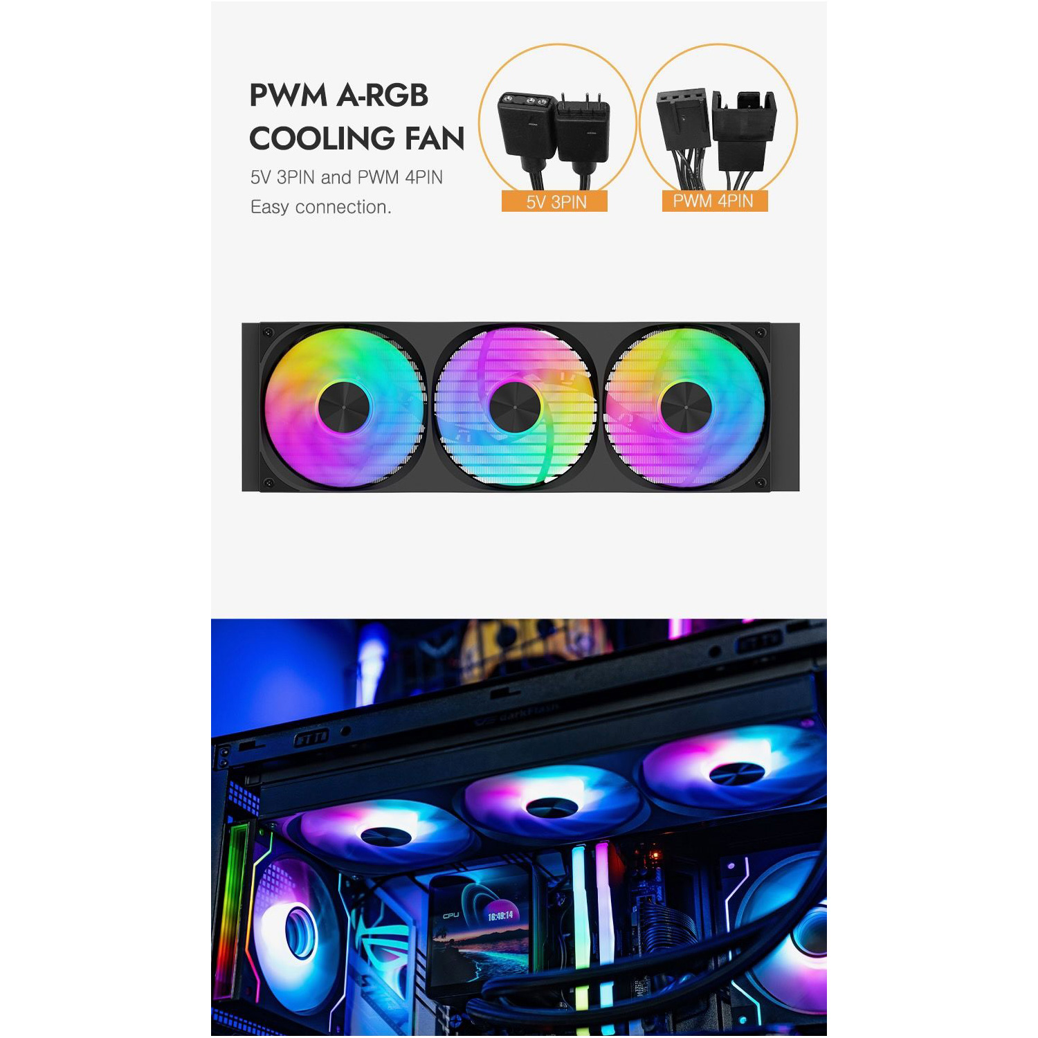 Система водяного охлаждения DARKFLASH Wave DV360S Max Black