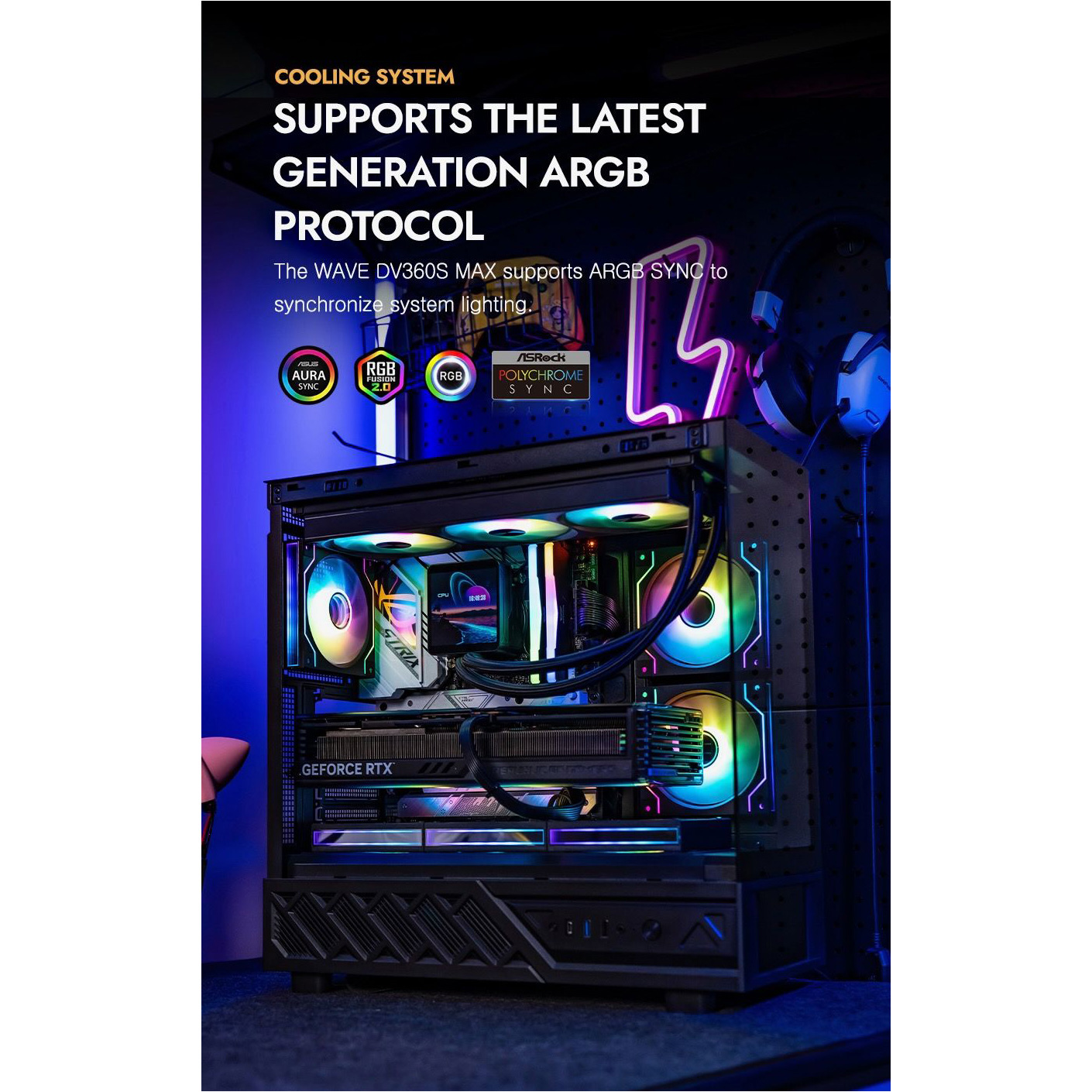 Система водяного охлаждения DARKFLASH Wave DV360S Max Black