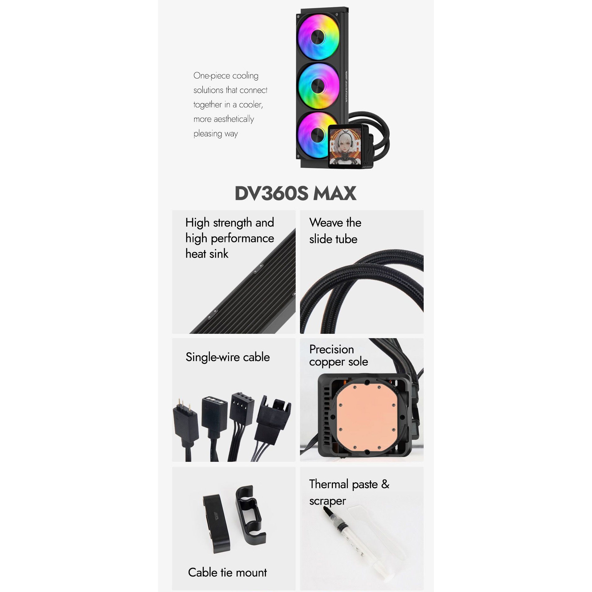 Система водяного охлаждения DARKFLASH Wave DV360S Max Black