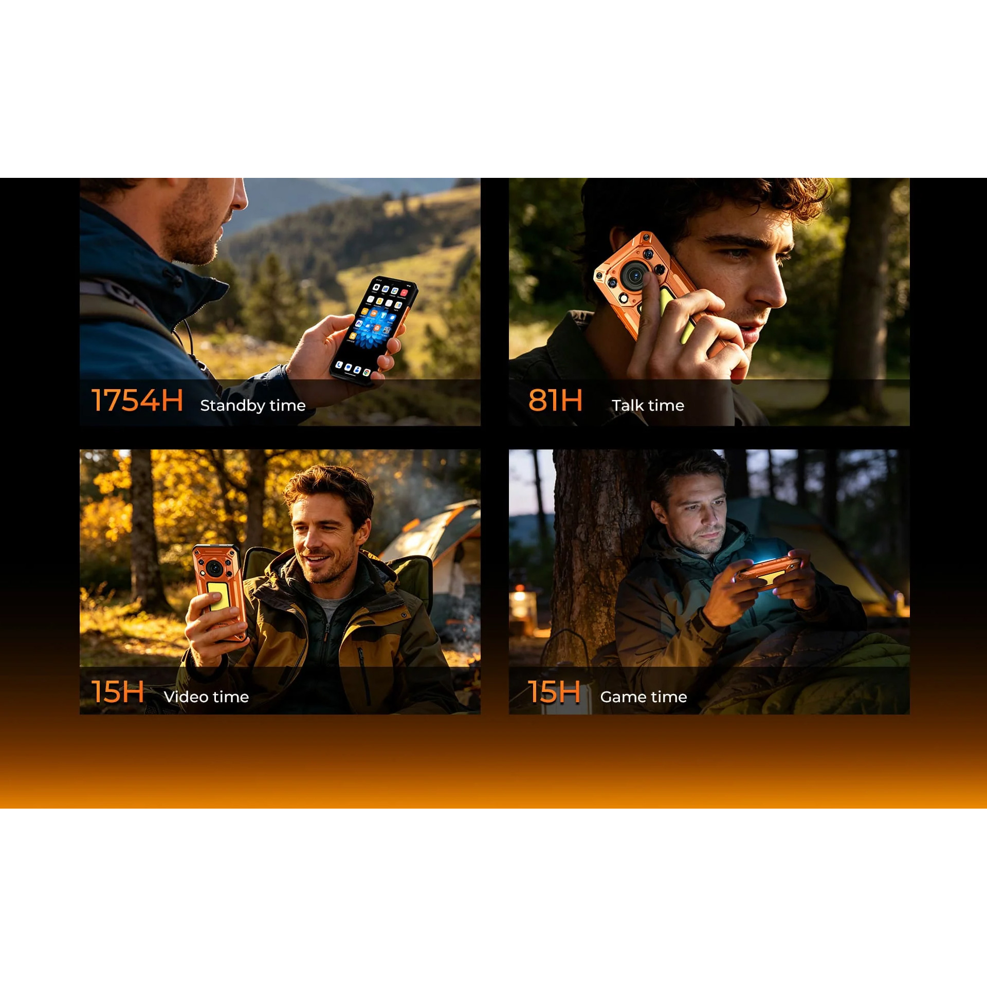 Смартфон OUKITEL WP500 12GB/1TB Orange (6941749876706)