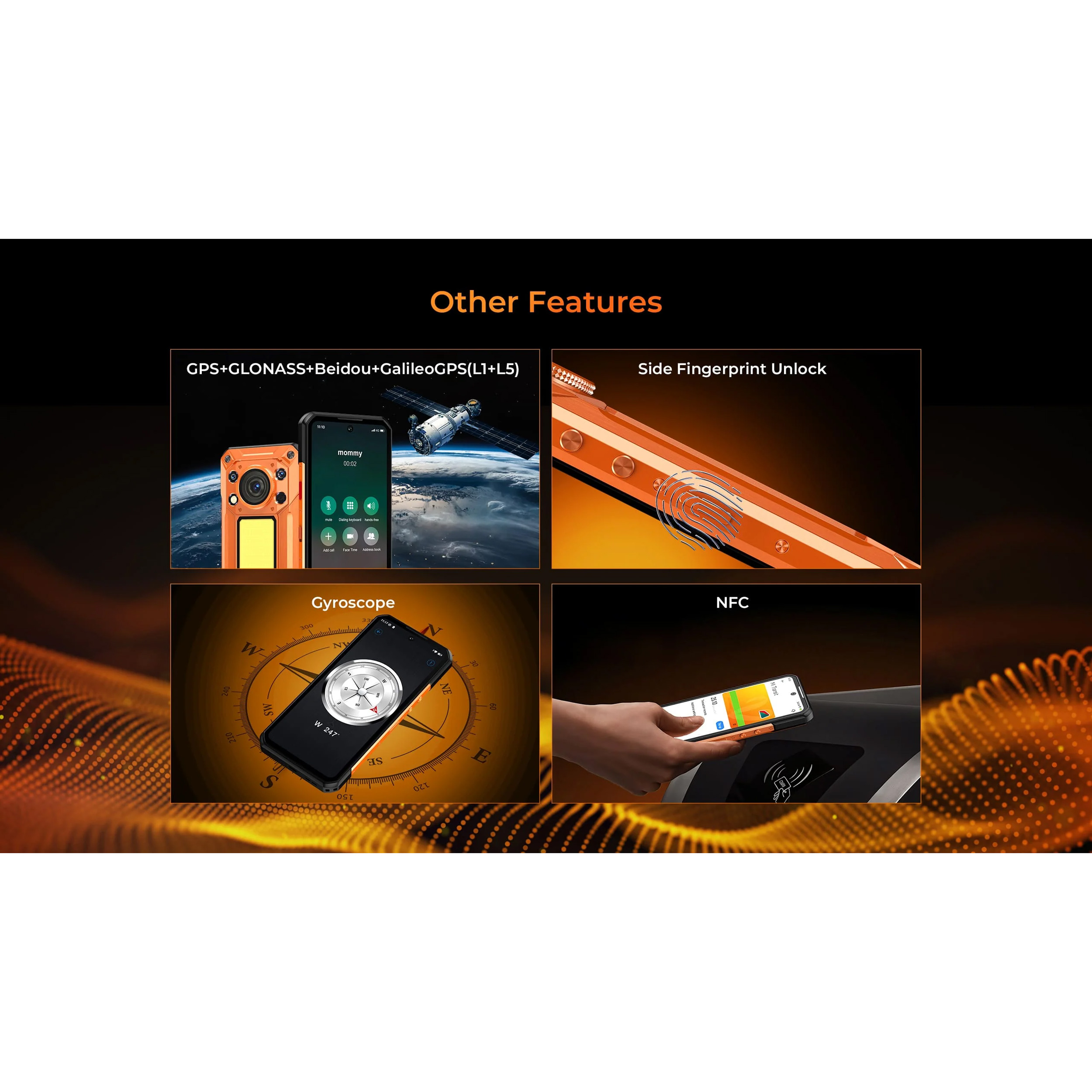 Смартфон OUKITEL WP500 12GB/1TB Orange (6941749876706)