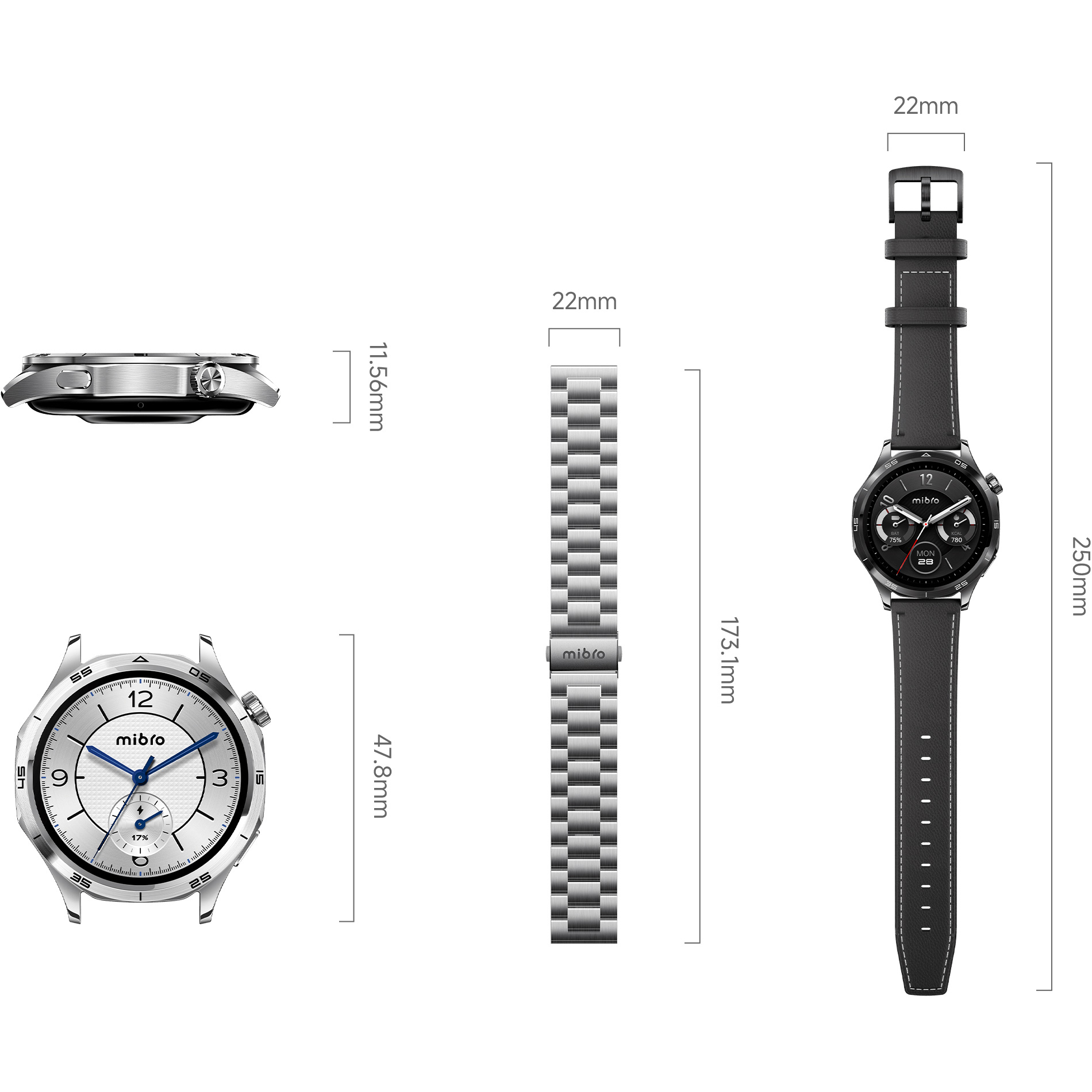 Смарт-годинник MIBRO GT Bright Silver
