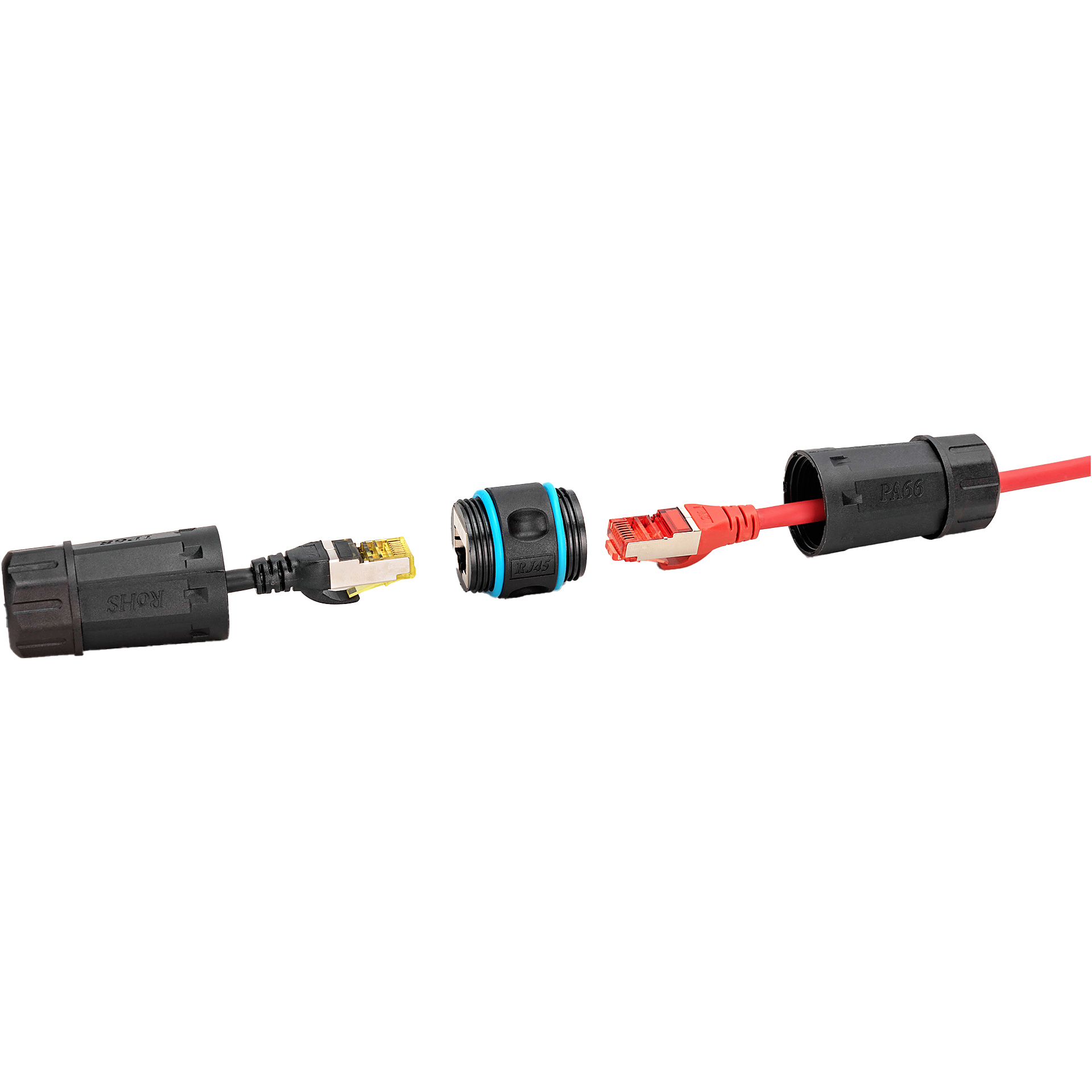 Соединитель витой пары DIGITUS DN-93905-OD Cat.6a ,влагозащищенный, IP68, Black