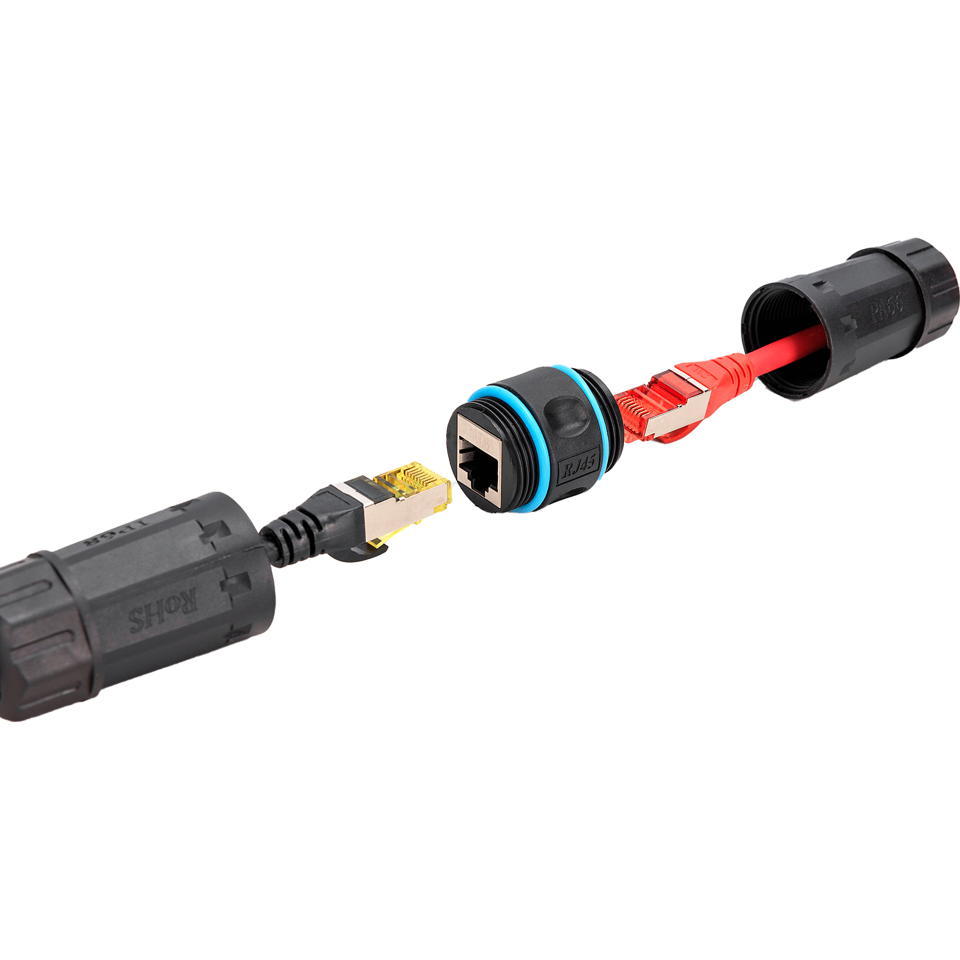 Соединитель витой пары DIGITUS DN-93905-OD Cat.6a ,влагозащищенный, IP68, Black