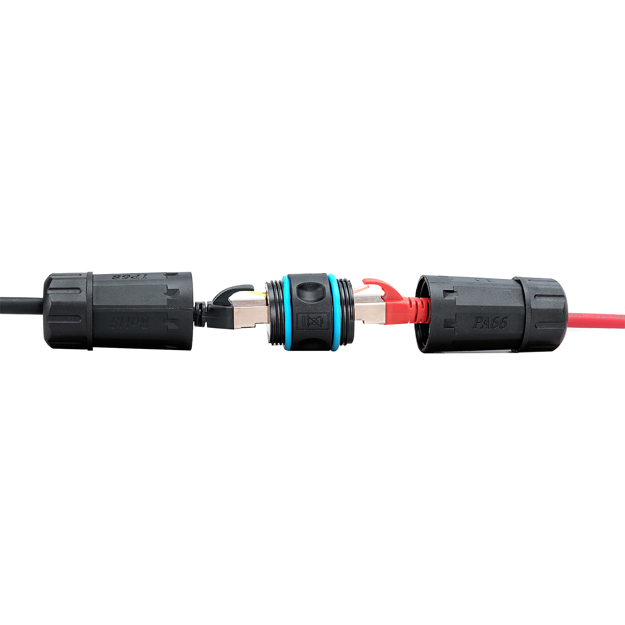 Соединитель витой пары DIGITUS DN-93905-OD Cat.6a ,влагозащищенный, IP68, Black