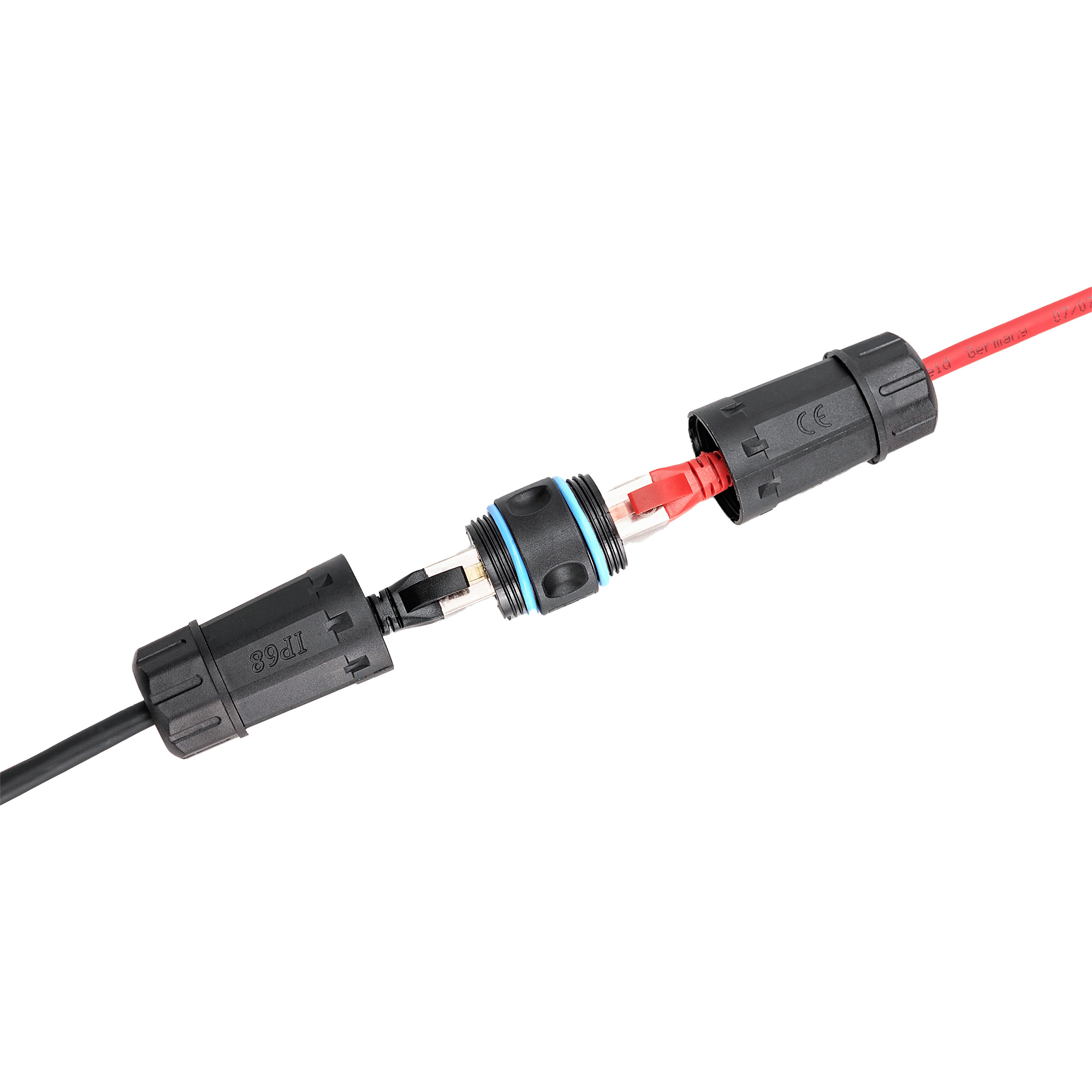 Соединитель витой пары DIGITUS DN-93905-OD Cat.6a ,влагозащищенный, IP68, Black