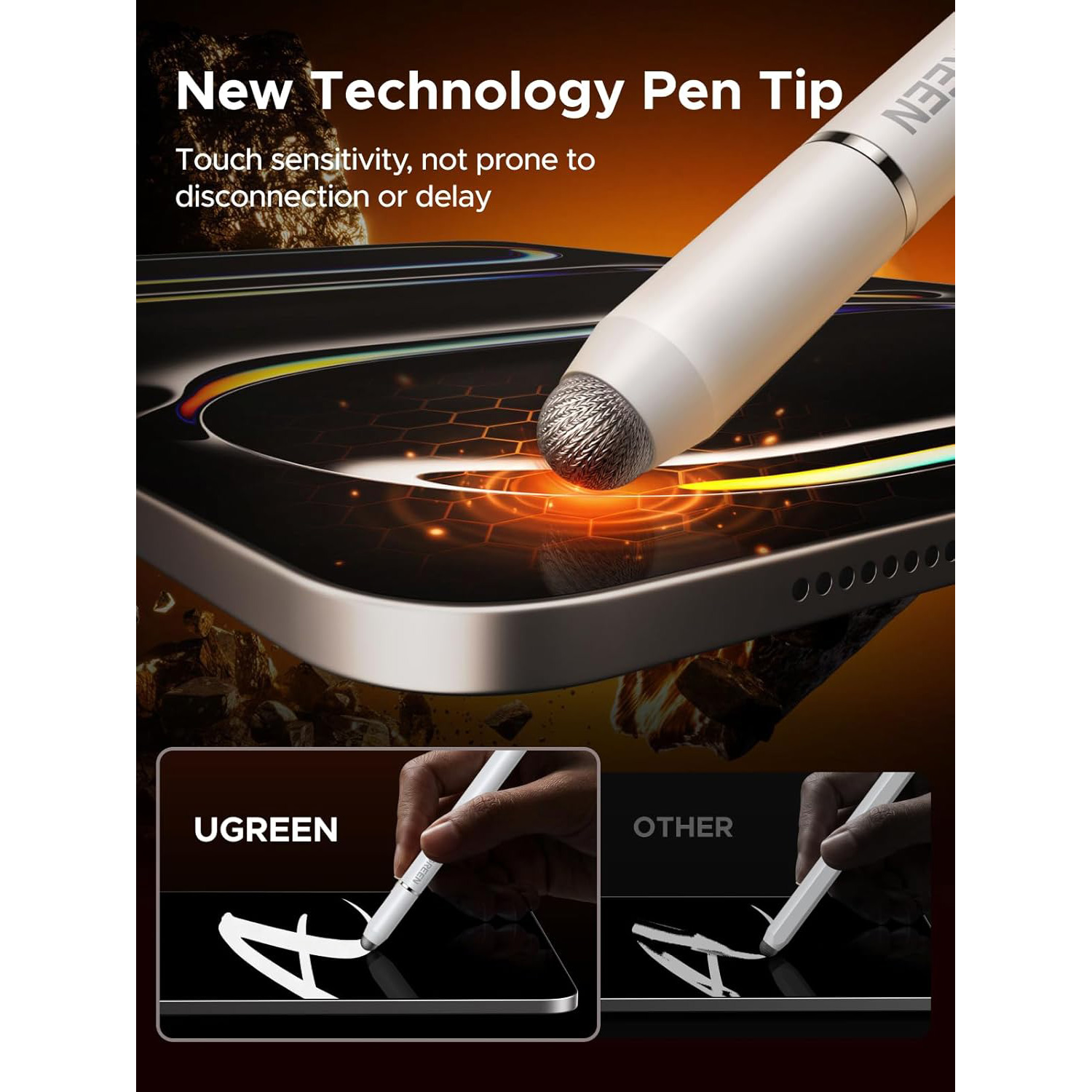 Стилус UGREEN LP952 3-in-1 Magnetic Stylus Pen (65854)