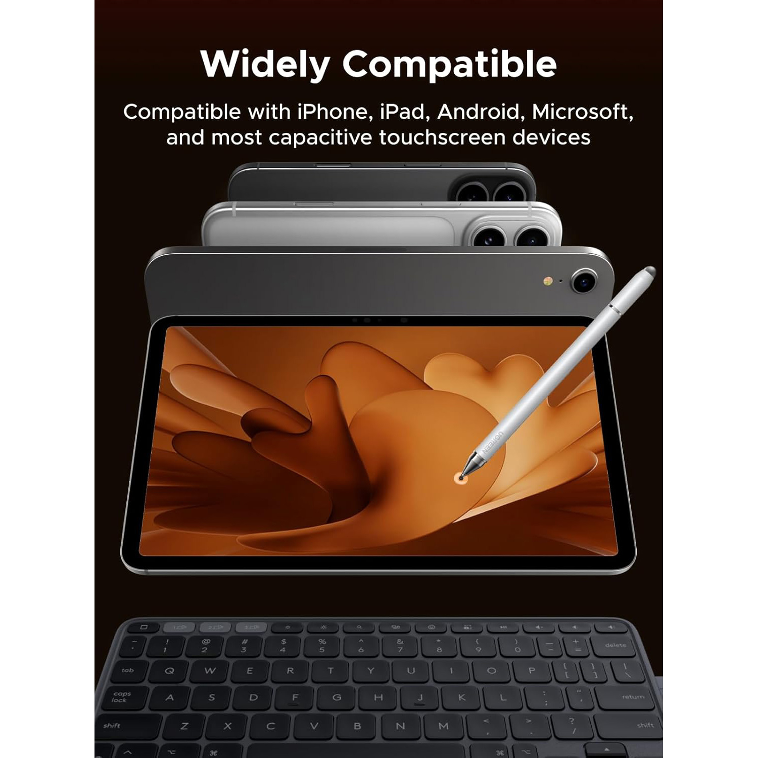 Стилус UGREEN LP952 3-in-1 Magnetic Stylus Pen (65854)