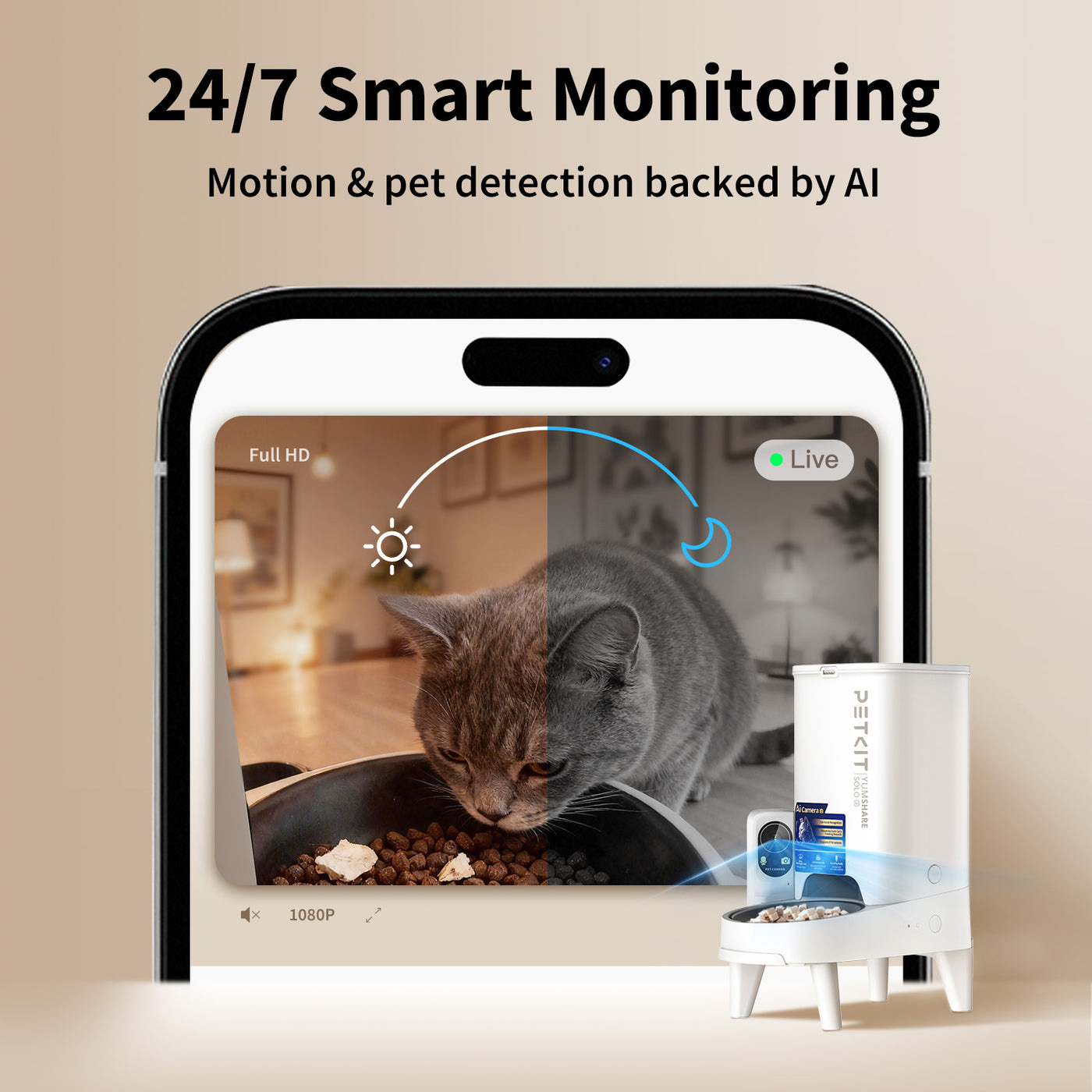 Умная кормушка PETKIT YumShare Solo 2 Automatic Feeder with Camera (P572)