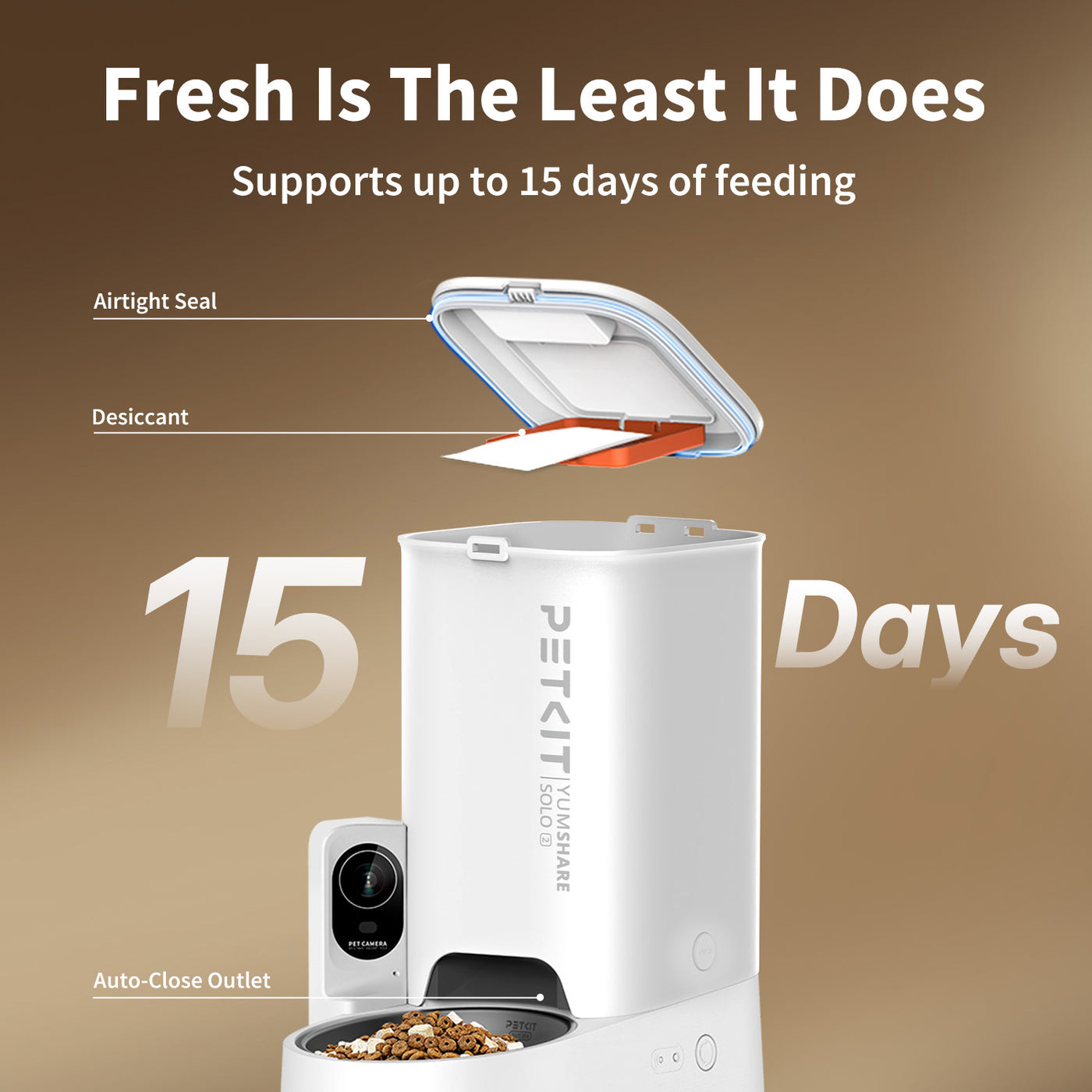 Умная кормушка PETKIT YumShare Solo 2 Automatic Feeder with Camera (P572)