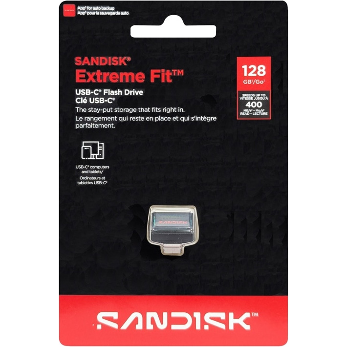 Флэшка 128GB SANDISK Extreme Fit USB 3.2 Type-C (SDCZ530-128G-G46)