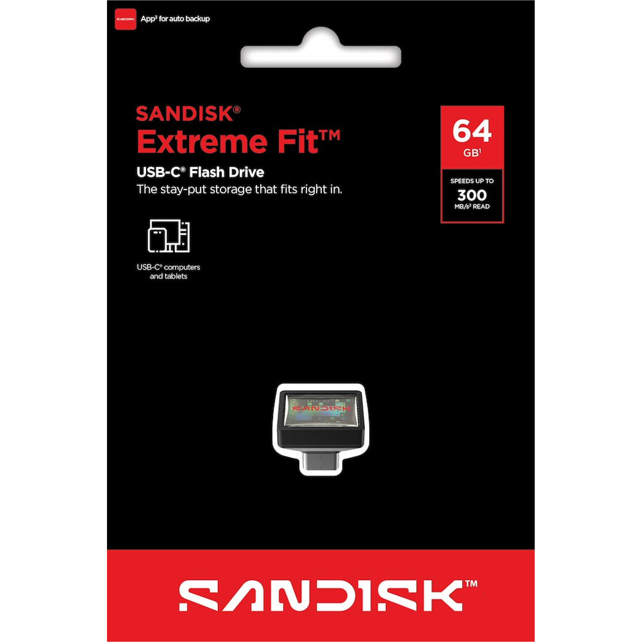 Флэшка 64GB SANDISK Extreme Fit USB 3.2 Type-C (SDCZ530-064G-G46)