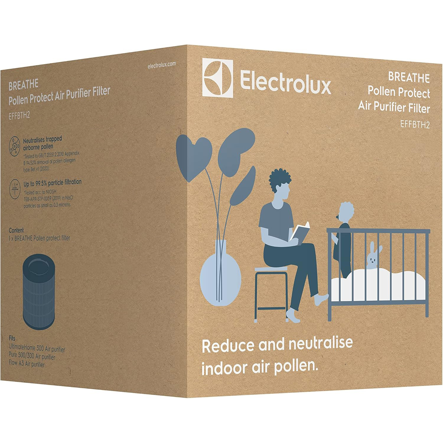 Фильтр для очистителя воздуха ELECTROLUX EFFBTH2 Pollen Protect (900923650)