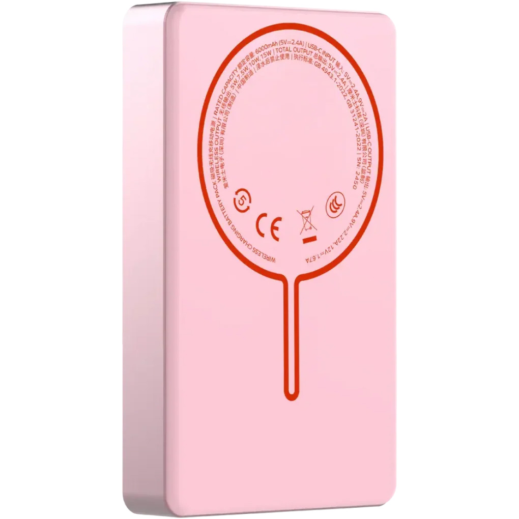 Повербанк MagSafe MOMAX 1-Power Pass Power Bank 20W 10000mAh Pink (IP137AP2)