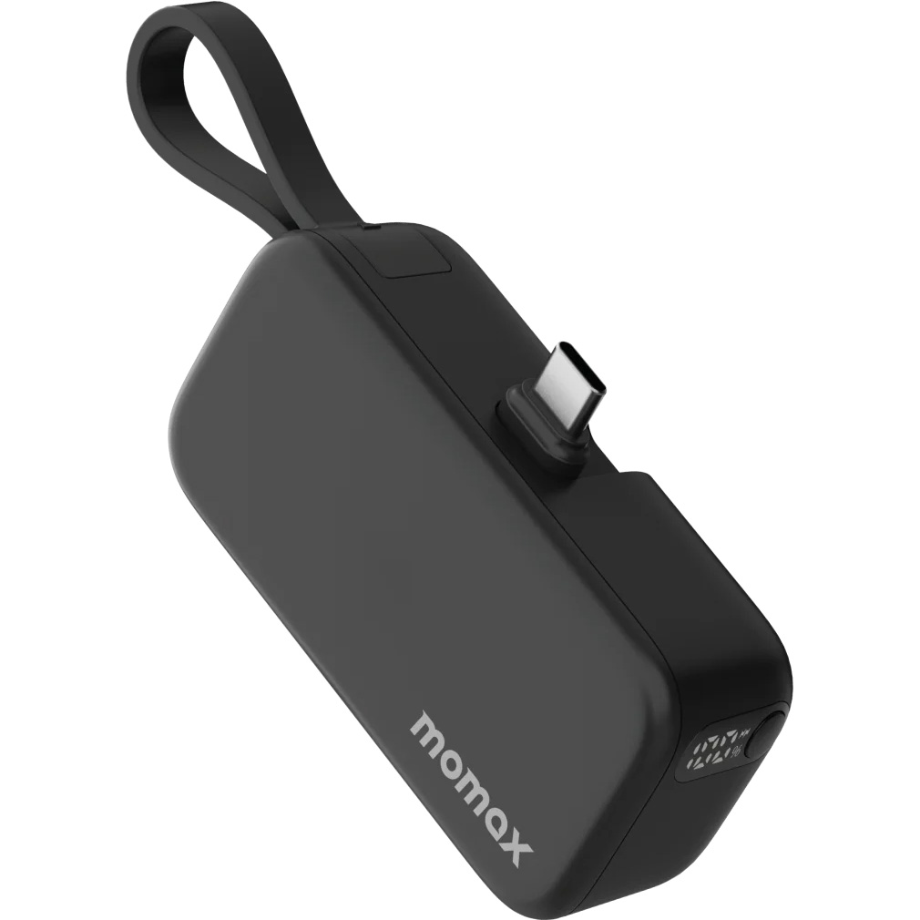 Повербанк MOMAX 1-Power Mini 3-in-1 20W 5000mAh Black (IP130D)